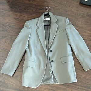 Zara Green Oversized Blazer